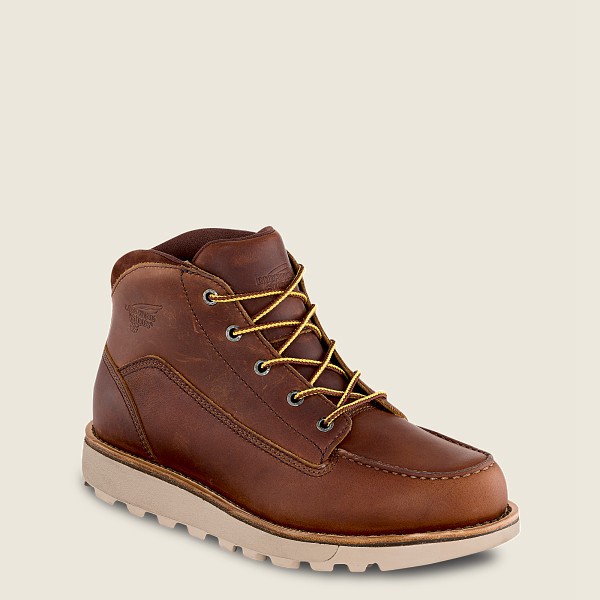 Botas de Trabajo Red Wing Hombre Marrom - Traction Tred Lite - Waterproof Soft Toe Chukka - 791-MULO